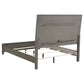 Kieran Wood Eastern King LED Panel Bed Grey