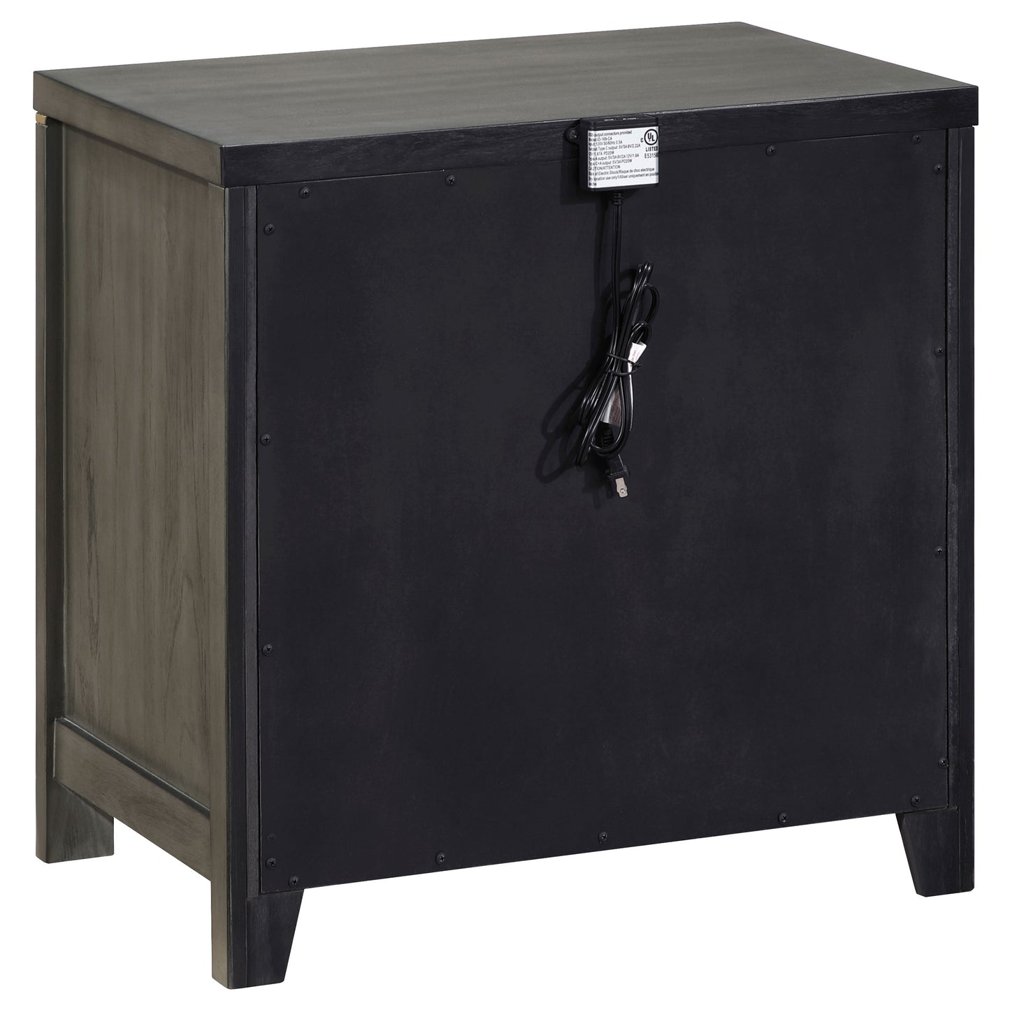 Kieran 2-drawer Nightstand Grey