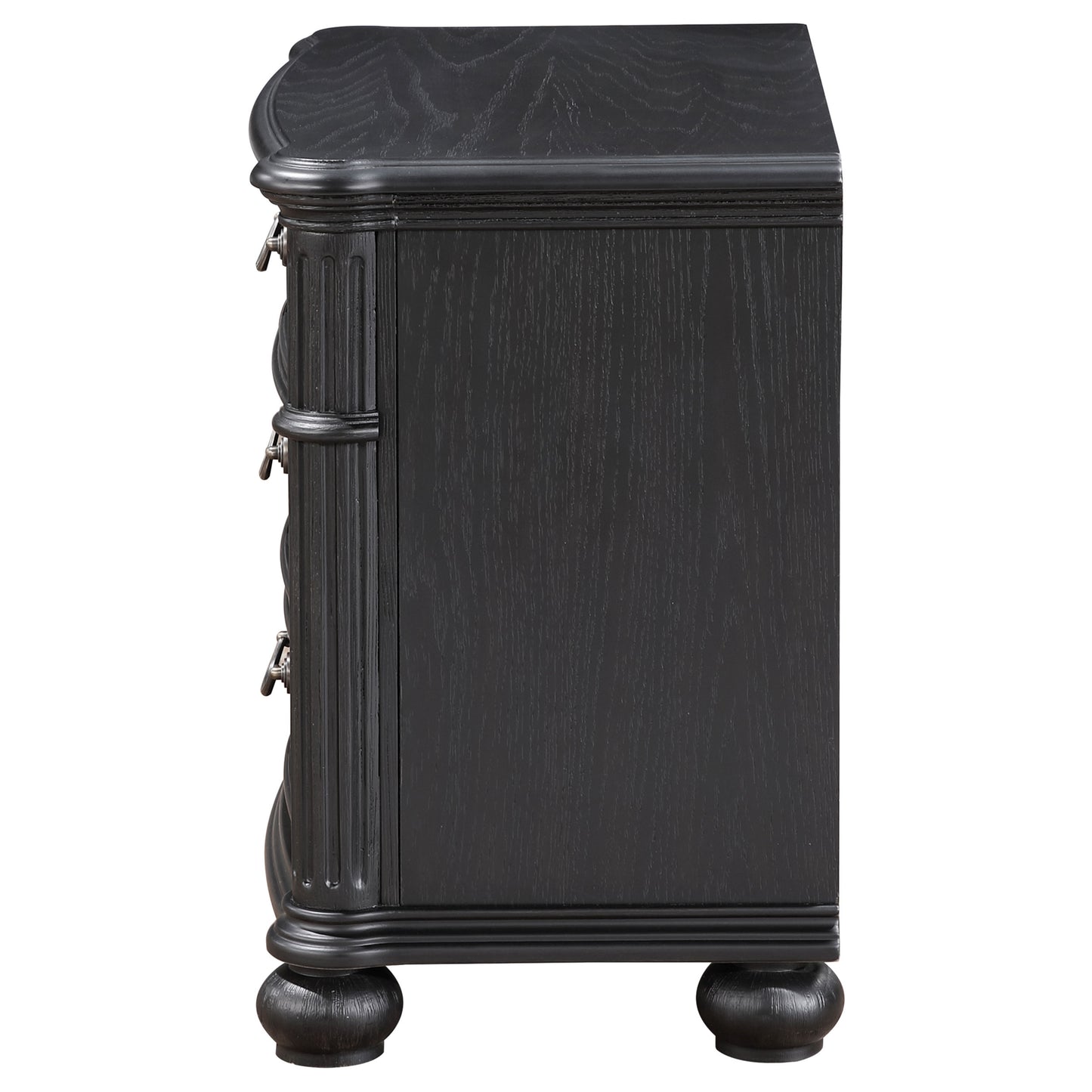 Celina 3-drawer Nightstand Black