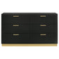 Caraway 6-drawer Dresser Black