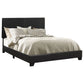 Dorian Faux Leather Upholstered Full Panel Bed Black