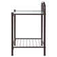 Livingston Metal 1-shelf Nightstand Dark Bronze