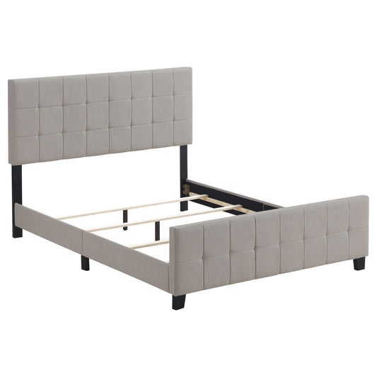 Fairfield Upholstered Eastern King Panel Bed Beige