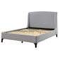 Mosby Upholstered Queen Wingback Bed Grey