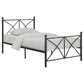 Hart Metal Full Open Frame Bed Matte Black