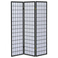 Carrie 3-Panel Room Divider Folding Shoji Screen Black