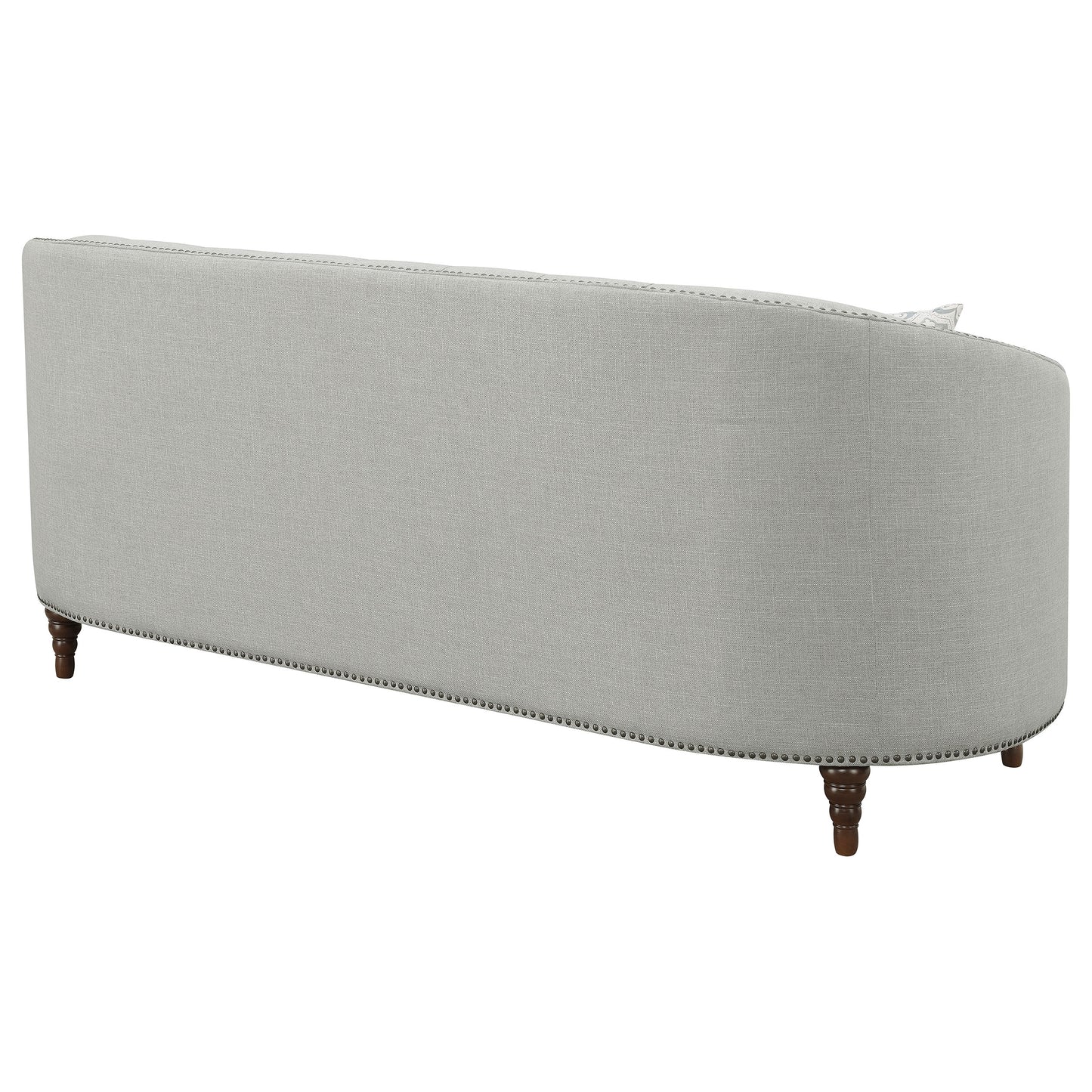 Avonlea Upholstered Sloped Arm Sofa Grey Fabric