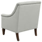 Avonlea Fabric Upholstered Sloped Arm Chair Grey Fabric