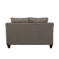 Salizar Upholstered Flared Arm Loveseat Charcoal Grey