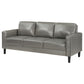 Ruth Upholstered Track Arm Sofa Grey