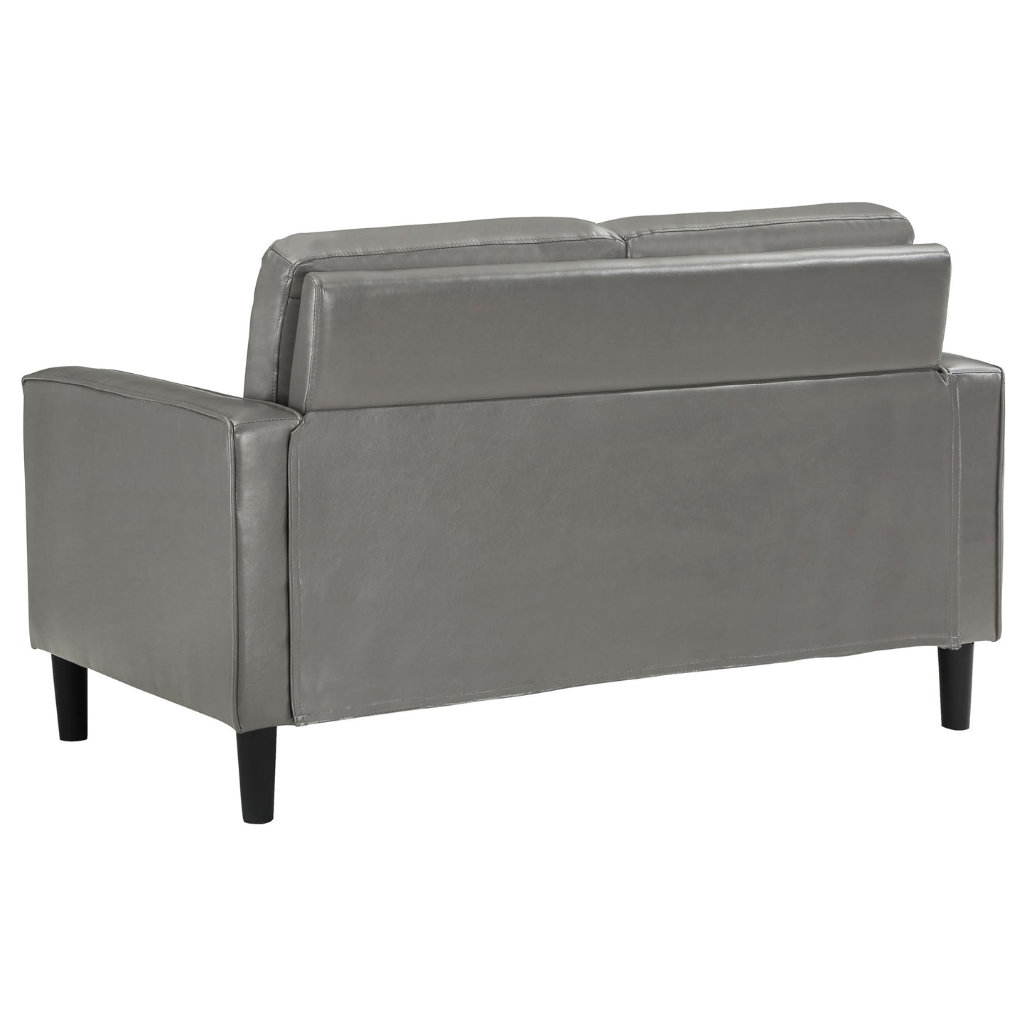 Ruth 2-piece Upholstered Track Arm Sofa Set Grey