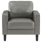 Ruth Upholstered Track Arm Accent Chair Grey