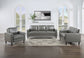 Ruth Upholstered Track Arm Loveseat Grey