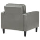 Ruth Upholstered Track Arm Accent Chair Grey