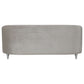 Avonlea Upholstered Sloped Arm Sofa Grey Velvet