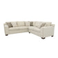 Aria Upholstered Track Arm Sectional Sofa Oatmeal