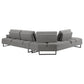 Arden Upholstered Sectional Sofa with Adjustable Back Taupe