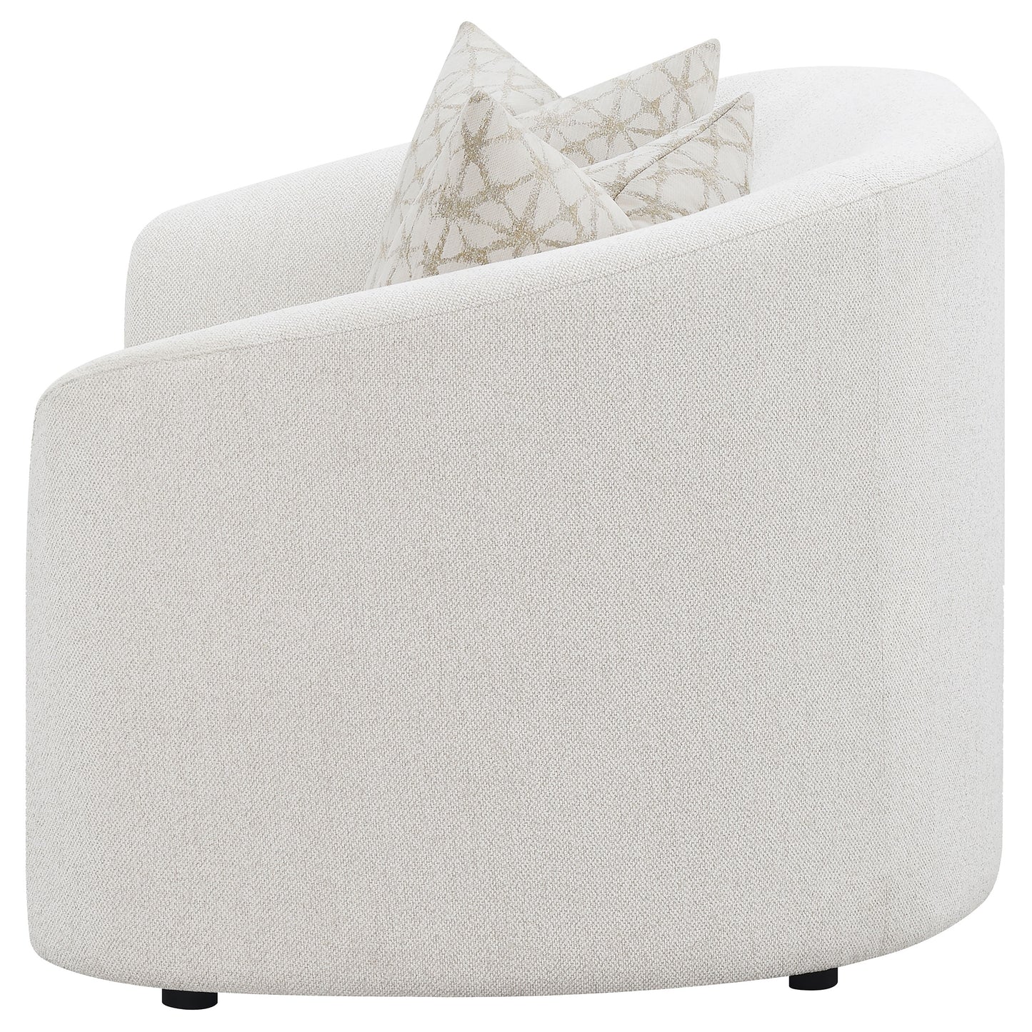 Rainn Boucle Upholstered Sloped Arm Loveseat Latte