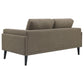 Rilynn 3-piece Upholstered Track Arm Sofa Set Brown