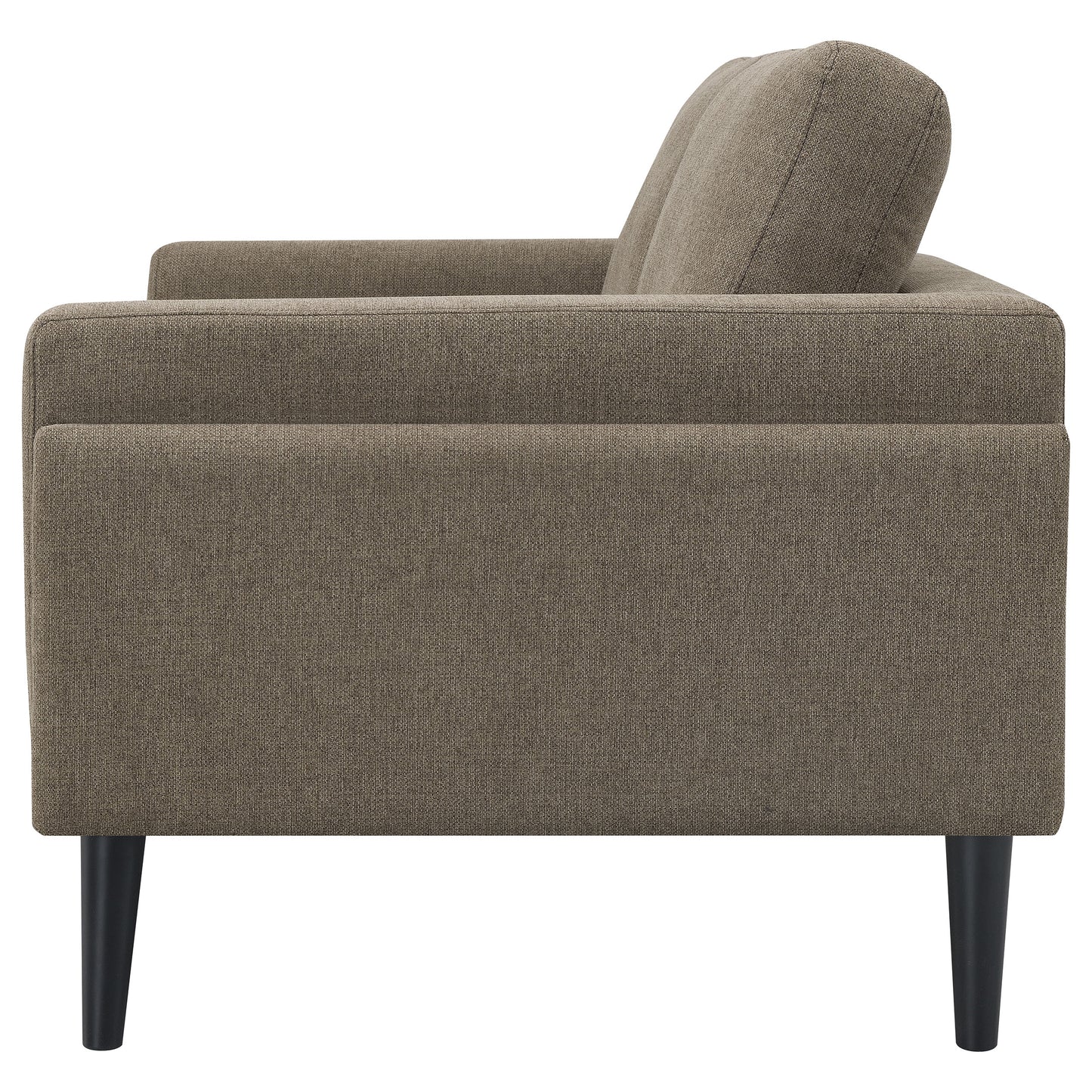 Rilynn Upholstered Track Arm Loveseat Brown