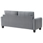 Davis Upholstered Rolled Arm Sofa Grey