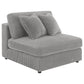 Blaine Upholstered Reversible Chaise Sectional Sofa Fog