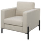 Tilly Upholstered Track Arm Accent Chair Oatmeal