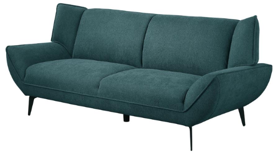 Acton Upholstered Flared Arm Sofa Teal Blue