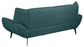 Acton Upholstered Flared Arm Sofa Teal Blue