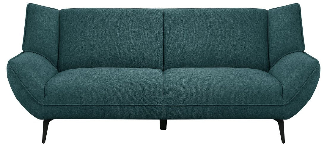 Acton Upholstered Flared Arm Sofa Teal Blue