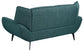 Acton Upholstered Flared Arm Loveseat Teal Blue