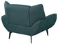 Acton Upholstered Flared Arm Accent Chair Teal Blue