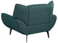 Acton Upholstered Flared Arm Accent Chair Teal Blue