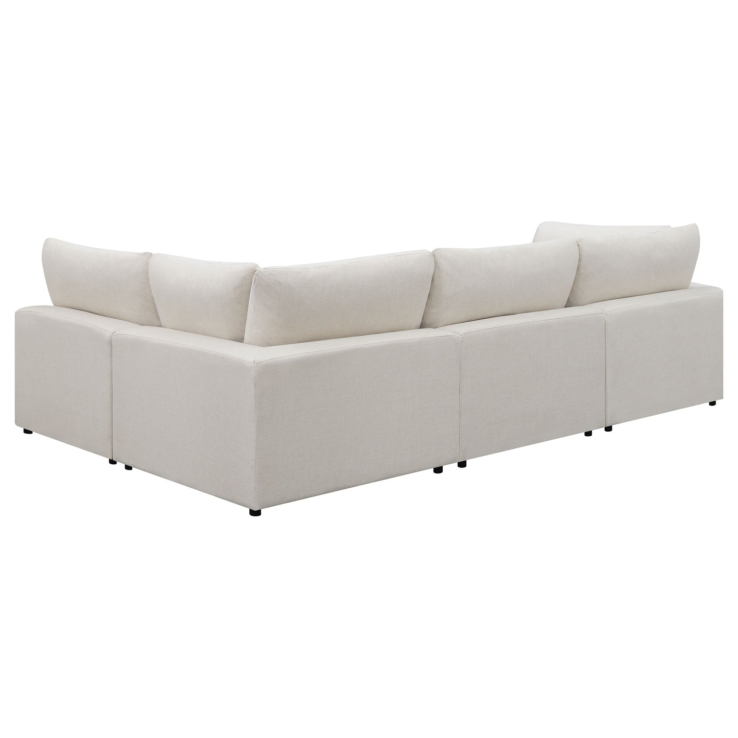 Serene 4-piece Upholstered Modular Sectional Sofa Beige