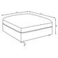 Serene Square Upholstered Ottoman Beige