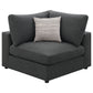 Serene 4-piece Upholstered Modular Sectional Sofa Charcoal