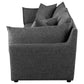 Sasha 3-Piece Upholstered Sofa Barely Black