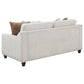 Christine 3-piece Upholstered Sloped Arm Sofa Set Beige