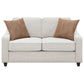 Christine Upholstered Sloped Arm Loveseat Beige