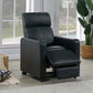 Toohey Upholstered Home Theater Push Back Recliner Black