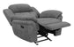 Bahrain Upholstered Glider Recliner Charcoal