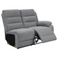 David Upholstered Reclining Sectional Sofa Smoke