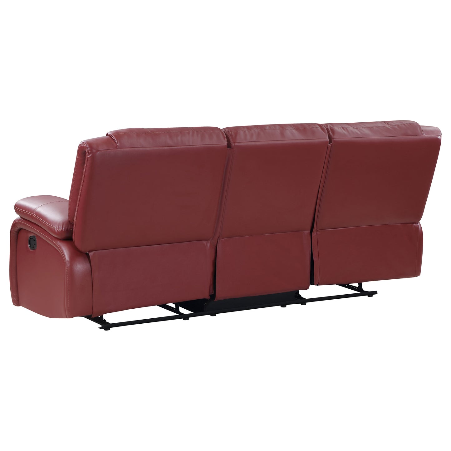 Camila 3-piece Upholstered Reclining Sofa Set Red