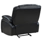 Camila Upholstered Glider Recliner Chair Black