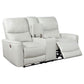 Greenfield 3-piece Power Reclining Sofa Set Dove Grey