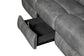 Conrad 3-piece Upholstered Padded Arm Motion Sofa Set Grey