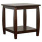 Dixon 1-shelf Square Wood End Table Espresso