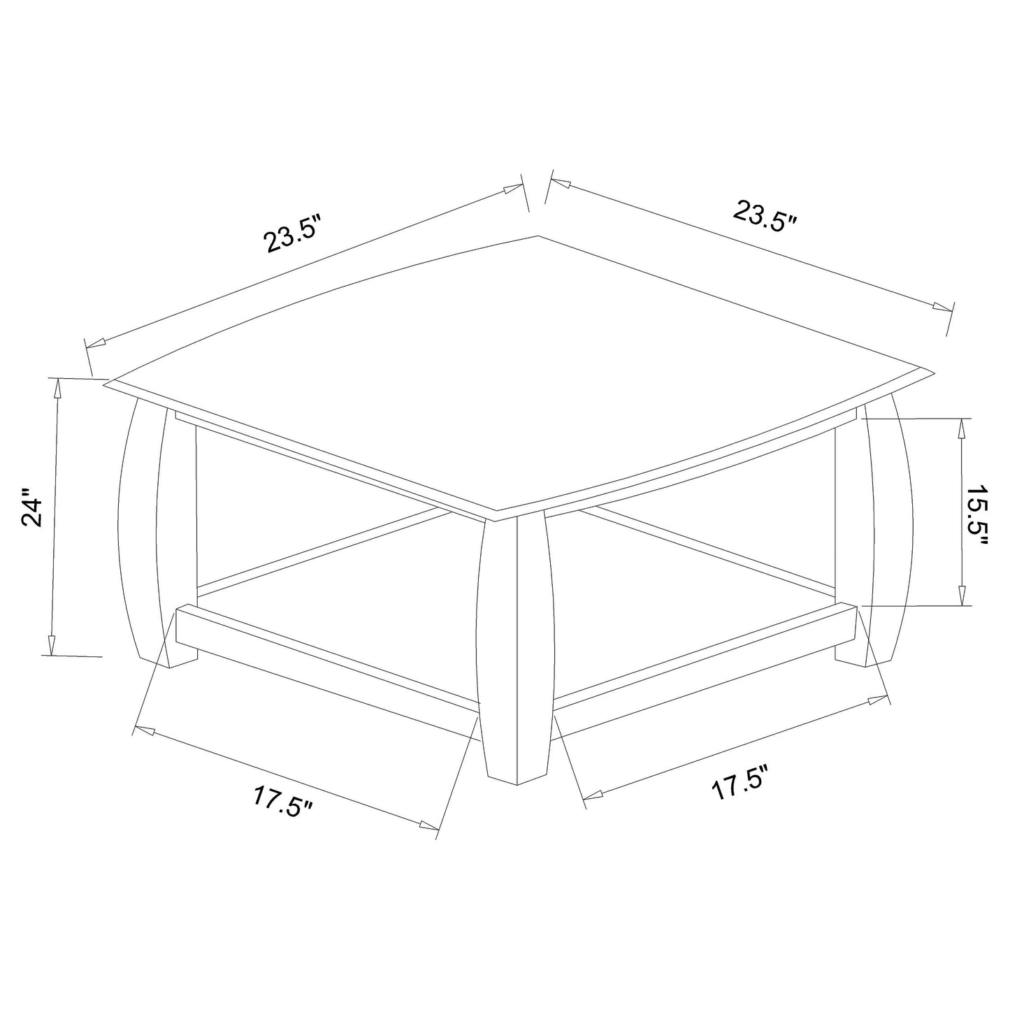 Dixon 3-piece Rectangular Wood Coffee Table Set Espresso