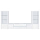 Jude 2-door Engineered Wood 79" TV Stand High Gloss White