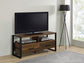 James 2-drawer Engineered Wood 48" TV Stand Dark Pine